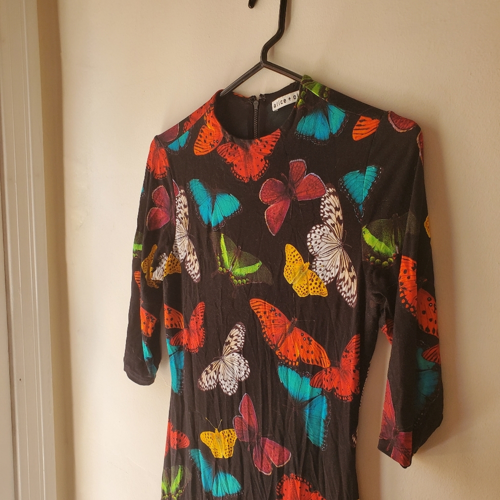 Alice & Olivia Butterfly Dress - Picture 6 of 9